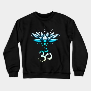 Ohm Lotus Flower. Crewneck Sweatshirt